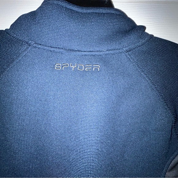 Spyder Blue and Gray Quarter-Zip Pullover Size Small - Picture 6 of 6